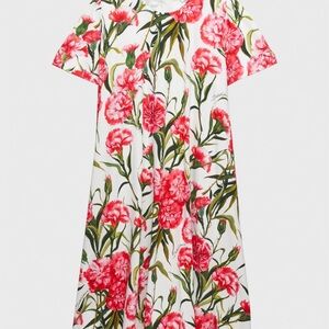 Dolce & Gabbana Floral Kids Dress - Red and Green